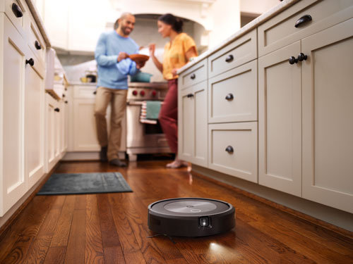 j7 roomba in the kitchen