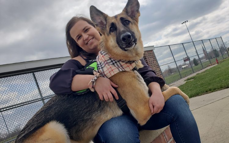 Megan with Saved By a Rescue with Service Dog, Loki